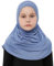 Prien Hijab Für Kinder, Türkisch Kopftuch Mädchen, Muslim Damen Schal, Viszid Tuch, Islam Kopftücher, Muslimische Frauen Khimar Abaya, Easy Kleidung, Tesettür Giyim (Blau)