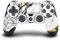 Head Case Designs Weiß, Gold Und Schwarz Marmor Vinyl Haut Gaming Aufkleber Abziehbild Abdeckung kompatibel mit Sony Playstation 4 PS4 DualShock 4 Controller
