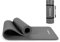 MSPORTS Gymnastikmatte Premium inkl. Tragegurt + Übungsposter + Workout App I Hautfreundliche Fitnessmatte 190 x 60 x 1,0 cm - Anthrazit - Phthalatfreie Yogamatte