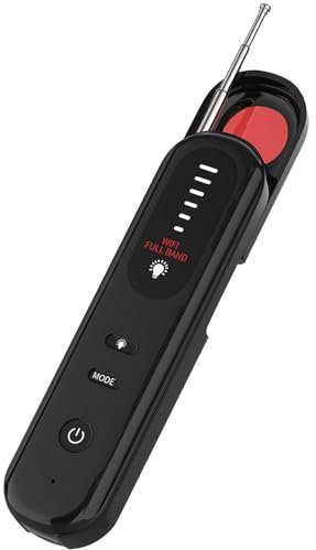 Detector de Camaras y Microfonos Ocultos, Detector de RF Inalámbrica - Anti Spia/Anti Listening/Anti GPS Tracking, Carga USB Detector Camara Oculta para Hogar Oficina Hotel