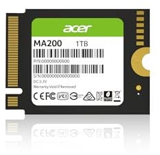 acer MA200 M.2 2230 SSD 1To Gen4 : Vitesse de Lecture Jusqu’à 5200 Mo/s, Disque Dur Interne PCIe 4.0 NVMe avec HMB et SLC – Solid State Drive pour Ordinateur Portable/de Bureau