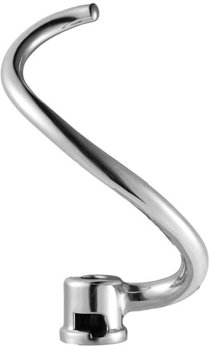 Gancio impastatore Ne-totoro per impastatrici KitchenAid da 6 QT con sollevamento ciotola, gancio impastatore a spirale in acciaio inossidabile, adatto ai modelli KV25G0X, KP26M1X, serie Pro 600,