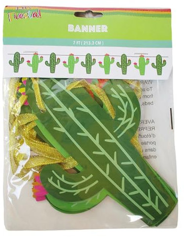 Kaktus-Party-Banner-Girlande, 2,1 m