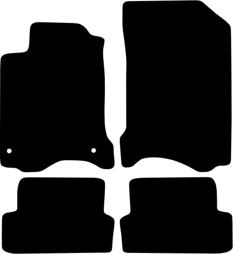 Kovvar Tapis de Sol Compatible avec Renault Laguna 2008-2015 Correspondant à la Version: 3 | Coupé | Qualité: Basic