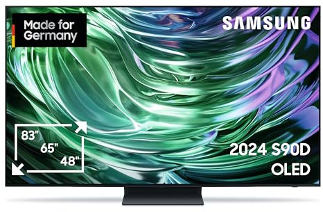 Samsung OLED TV 4K S90D 55 Zoll (138 cm), Fernseher mit NQ AI Gen2 Prozessor, OLED HDR+, 4K AI Bildverbesserung, Gaming Hub bis 144Hz, Dolby Atmos Sound, OTS Lite, Knox Security, Smart KI TV