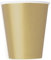 Unique 33246EU - Gobelets en Carton sans Plastique - 266ml - Couleur Or - Paquet de 14 (Lot de 1)