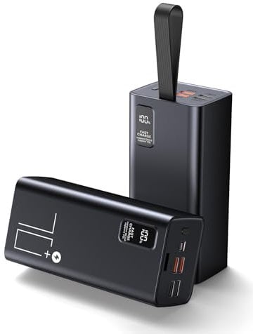 Large Power Bank 70000mAh, PD 30W & QC 3.0 Fast Charging Battery Pack, 5 Outputs & 2 Inputs with USB C Portable Charger, Large Capacity Powerbank for iPhone,Camping, Outdoor