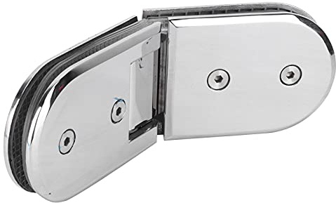 Heavy Duty Stainless Steel 135 Degree Shower Screen Hinges Replacement Parts for Glass Shower Doors Gate Clamp Hinge Bracket Fits 8 12mm Glass One Color
