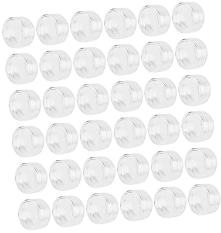 FOMIYES 100pièces Pots Cosmétiques Vides Plastique Transparent Avec Couvercle Pour Échantillons Et Stockage De Paillettes