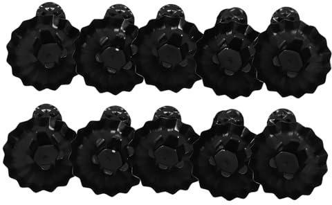 KITANDOVE Weihnachts-Kerzenständer- aus Metall Kerzenhalter-Clips für den Weihnachtsbaum schwarz C-Form Clip 10 Stück