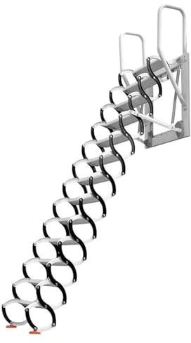 scale a pioli Abbatti la scala della soffitta scala pieghevole della soffitta scale della soffitta protettive per il tetto esterno dell'interno con i corrimano scala telescopica Sicuro e pratico