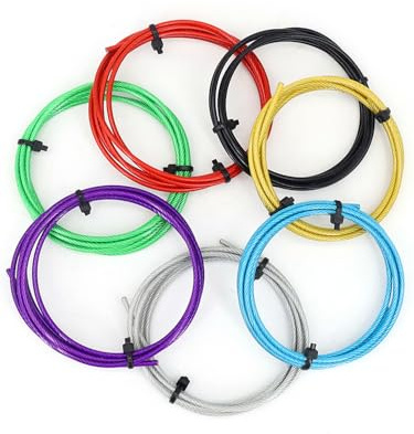 Cable de cuerda de alambre de acero inoxidable con revestimiento de plástico PVC colorido, 10 metros, 1-6MM de diámetro, PÚRPURA, ROJO, VERDE, amarillo, azul, cian y negro(PURPLE,4mm)