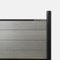 EasyComposite© Compostie Fence Board & Panel Full Kit for Concrete Post - Direct Replacement/Retrofit (Light Grey Smooth Finish, 86cm / 3ft)