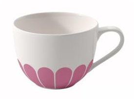 Villeroy & Boch - Fleur cassis tazza da caffè rosa, lavabile in lavastoviglie, utilizzabile in microonde, tazza caffè o tè, motivo floreale, tazza da cappuccino, tazza da tè, Porcellana Premium