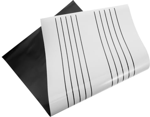 Notentafel Magnetisch aus Gummi, Abwischbar, Leicht und Tragbar | Whiteboard mit Musikalischen Noten, Kleines Whiteboard zum Aufhängen, Schule und Klassenzimmer