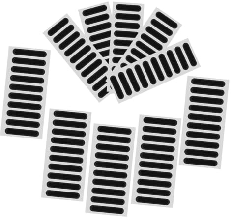 Kisangel 200pcs Mobile Phone Speaker Dust Cover Stickers Strong Adhesive Speaker Mesh Protector for Phones Classic Black Stickers