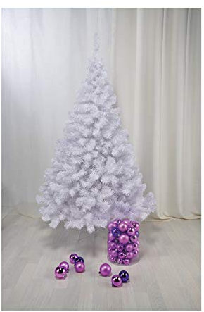 Benelando Künstlicher Weihnachtsbaum in weiß in Zwei Größen (180 cm)