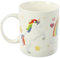 Puckator Enchanted Rainbow Tazza - Unicorno, Ceramica, Bianco, 8 x 9.5 x 12 cm