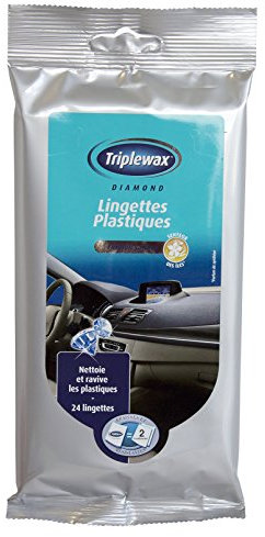 Triplewax Lingettes Plastique, 24 Lingettes Parfumées des Îles (Paquet de 1)