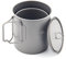 TOAKS Taza de titanio ultraligera portátil para agua (750 ml y 450 ml)
