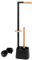 Set de Toilette bremermann 3 en 1 avec Porte-Rouleau, Brosse de Toilette et Porte-Rouleau de Rechange | Acier Inoxydable, avec 2 têtes de Brosse de Rechange (Noir, Bambou)