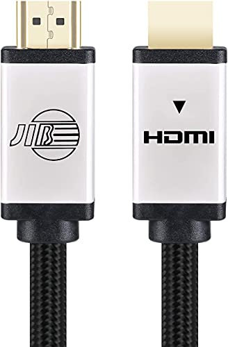 BOAACOUSTIC JIB Câble HDMI 4K audiophile, Haute Vitesse 60HZ 18Gbps Nylon Tressé HDMI HDMI 2.0 Câble Compatible avec PS5, PS3, PS4, PC, Projector, 4K UHD TV/HDTV, Xbox -1.5m