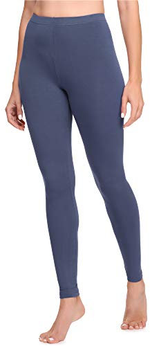 Ladeheid Leggings Damen aus Baumwolle Bequeme und Lange Leggins für Frauen für Frühling Sommer Herbst Winter Saison LA40-133 (Jeans, XS)