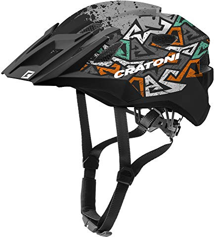 Cratoni Allride Junior Jugend Fahrradhelm Kinderhelm Allround (wildes anthrazit, Uni (53-59 cm))