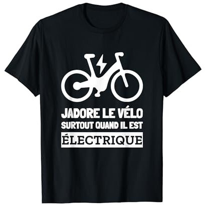 Vélo Électrique Cycliste Homme Femme Cadeau T-Shirt