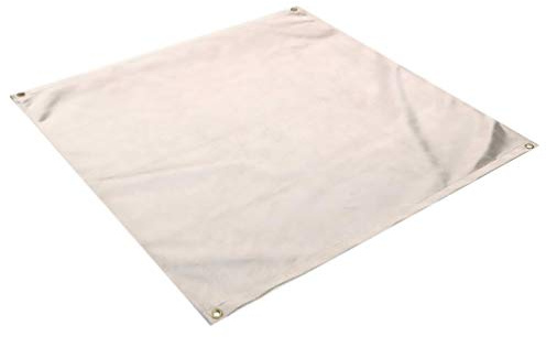 HEMOTON Feuerlöschdecke 23.62X23.62 Zoll Glasfaser Flammhemmende Grillmatte Wärmedämmende Ofenunterlage Für Garten Camping Herdschutz Feuerfeste Unterlage