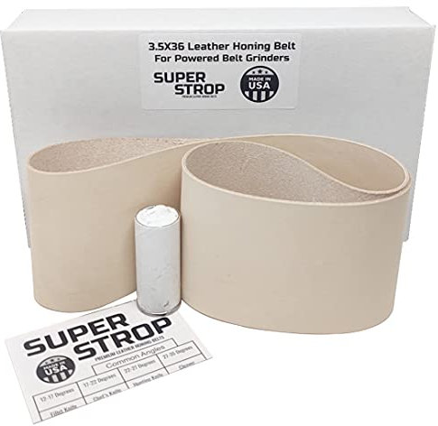 3,5 x 36 Super Streichriemen Leder Honing Polierband passend für 4 x 36 Bandschleifer