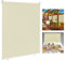 LARS360 Außenrollo Balkon Außenrollo Senkrechtmarkise Rollo Beschattung Balkonrollo Sichtschutzrollo Außensonnenschutz Sonnenschutz UV-Schutz (100 x 240 cm, Beige)