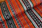 Dekostoff Meterware Ethno - robuster Jacquard orange Indianer - Stoff Kostüme Poncho Mexico - stabiles Mischgewebe Polsterstoff *ab 50 cm