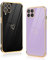 Vauki 2 Stück für Samsung Galaxy A12/M12/A12 Nacho Hülle, Silikon Handyhülle Herz Motiv Schutzhülle Kameraschutz Stoßfest Bumper Case für Samsung A12 - Schwarz und Lila