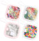 GAESHOW 4 Stück Tragbare Hair Tie Organizer, Haargummi Organizer, Durchsichtige Kleine Behälter für Haarspangen, Mini Haarspangen Organizer, Reise Schmuck Box für Haar Seile (Weiß+Rosa)