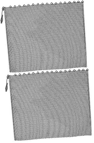 Homoyoyo 2st Maschensiebe Für Kamine Kamingittervorhänge Kaminvorhang Mit Griffen Kamin-Screen-Panel Strapazierfähige Kaminvorhänge Feuer Mesh-vorhänge Für Kamine Eisen Blinddarm Metall