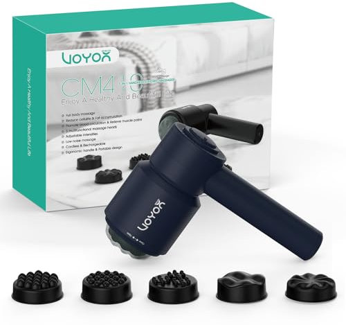 VOYOR-HEALTH Cellulite Massagegerät Handgehaltenes Elektrisches Massagegerät Linderung und Entspannung von Muskelschmerzen für Nacken, Schulter, Bauch, Taille, Oberschenkel CM410 (Blau)
