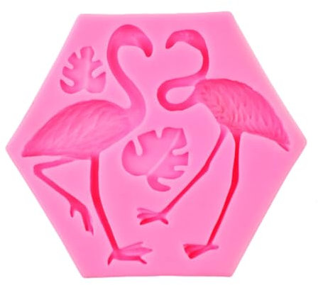 HIRAIDAI Kuchenfondantform Monstera-Blatt-Vogel-Silikonform Zum Backen Von Fondant-Schokolade