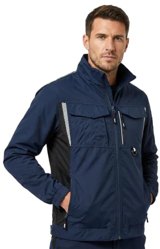 BWOLF DRIFT Veste de Travail Homme Été Automne Ripstop avec de nombreuses poches, bleu, L