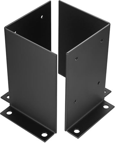 di supporti per basi di pilastri regolabili, Base di supporto per pilastri da terrazzo, Kit di supporti per pergola, adatti per pilastri 101x101/110x110/201x201/210x210mm, recinzioni, cassetta postale