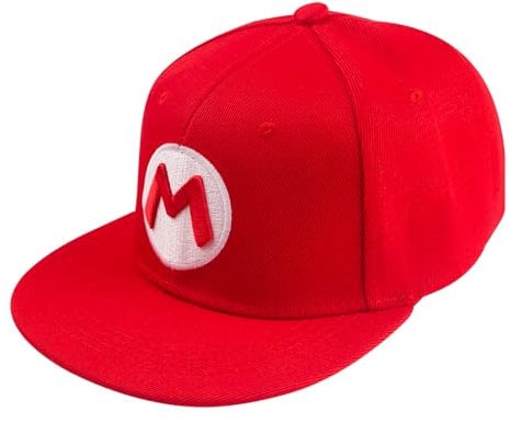 Jinhuaxin Baseball Cap, Cartoon Alphabet Hut, Einstellbare Kappe für Kinder mit Cartoon-Muster, LläSsige Schildmütze, Grundschülerin Basecap Caps für Jungen, Rot