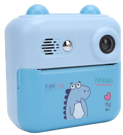 Sofortbildkamera, 50 MP 1080P Digitale Video-Sofortbildkamera für Kinder, mit 16-fachem Digitalzoom, 2,4-Zoll-IPS-Bildschirm, Aufnehmen und Drucken (Blue)