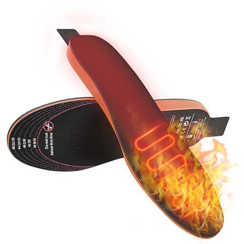 Solette riscaldanti elettriche, soletta riscaldante elettrica - Soletta per avvio riscaldante con controllo della temperatura APP | Cuscinetto riscaldante da 3000 mAh, soletta riscaldante tagliabile,