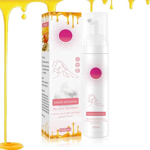 Body Haarentfernung Schaum, Bienenwachs Haarentfernungsschaum Body, Honig Mousse Haarentfernungsspray, Bellebody Bienenwachs Haarentfernung Schaum Original, Für Beine, Arm, Intimbereich (1)