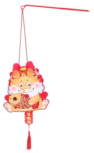 Abaodam 1 Satz Jahr Der Drachenlaternen Asiatische Laterne Chinesische Traditionelle Laterne Neujahrslaternen Frühlingsfest Laterne Chinesische Hängende Laterne Handlaterne Plastik Rot