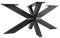 Industrial Country Style Metall Esstisch Beine DIY Spider Tischgestell Schwarz pulverbeschichteter Stahl Möbelbeine für 58 x 43 x 98 cm Tisch
