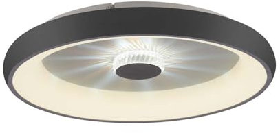Just Light. Deckenleuchte Deckenlampe Wohnzimmerlampe Fernbedienung dimmbar LED D 61,5 cm