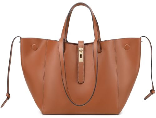 sqlp Shopper Tasche Damen Groß Leder Handtasche for Women Gross Henkeltaschen Big Bag Arbeit Handtaschen für Damen Schultertaschen