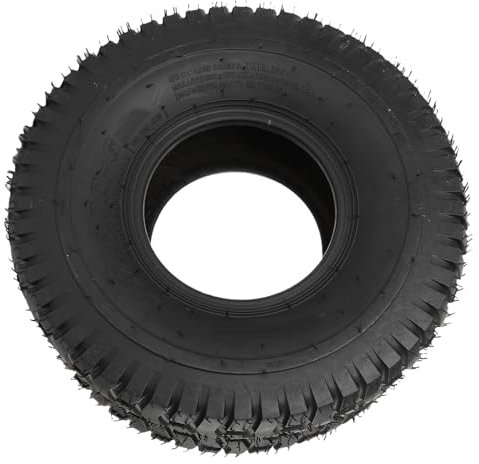 Ausla 15x6.00-6 Pneu à Vide, Non-Glissement et Perforation Résistante à Un Pneu sans Tube pour la Brouette de Tracteur de Cour de Chariot de Tondeuse avec Un Bord de 6 Pouces