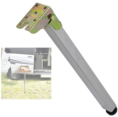 GLMGBP Pieds de Table pliants réglables en Acier Inoxydable, Supports de Bureau de Bar télescopiques, Hauteur de 30 à 150 cm, Parfaits pour Les Tables à Manger et Les armoires, Finition argentée, 5